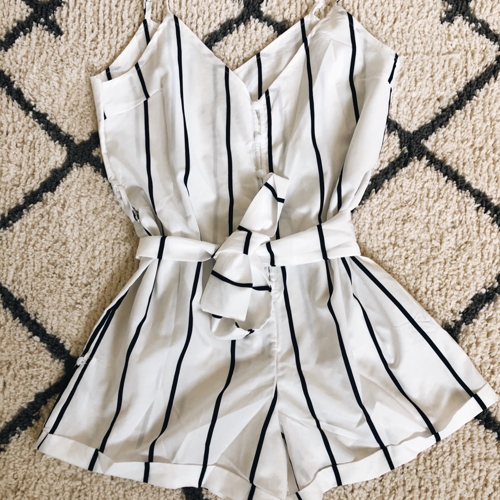 Striped romper!
